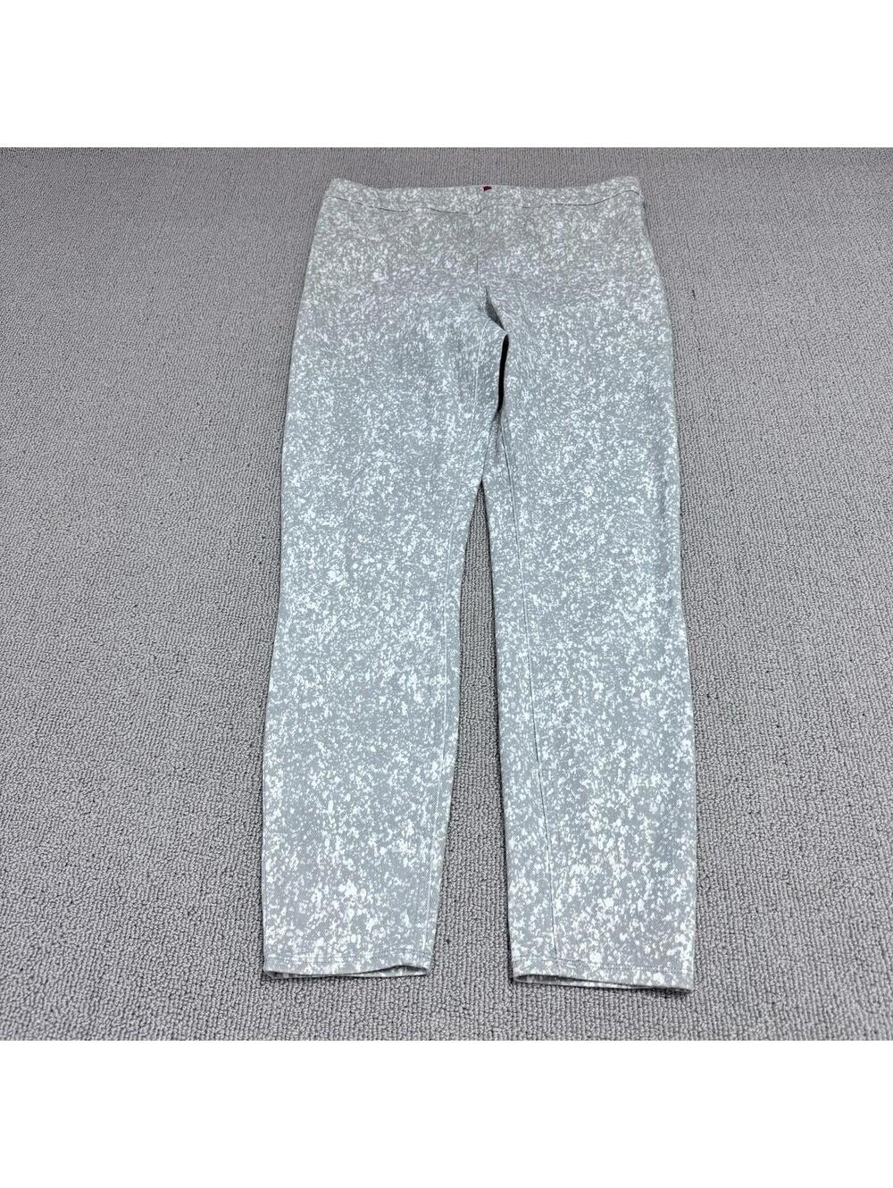 Spanx Pants Gray Faux Front Pockets Pull On Women’s Size Large
